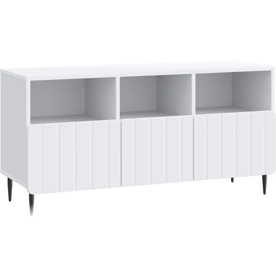 vidaXL TV-kast met lade Wit 102 x 34,5 x 50 cm Bewerkt hout, foto 3