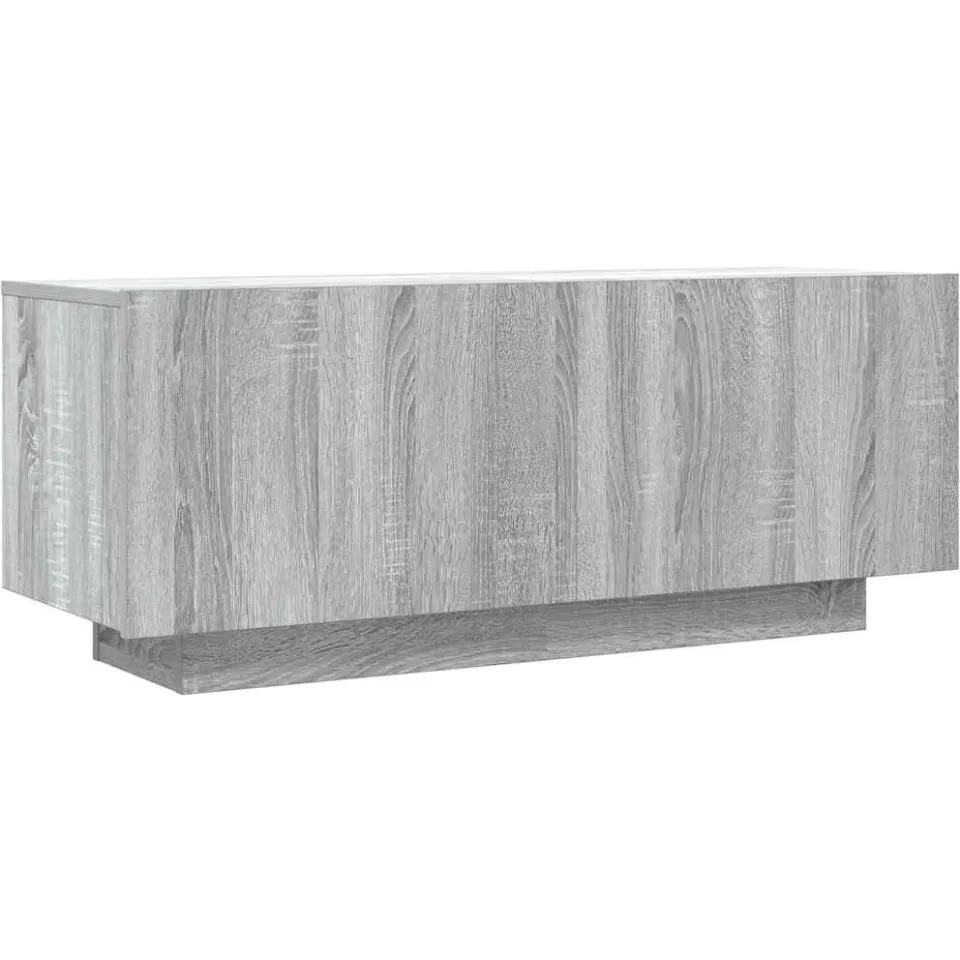 vidaXL Tv-meubel 100x35x40 cm bewerkt hout grijs sonoma eikenkleurig, foto 3