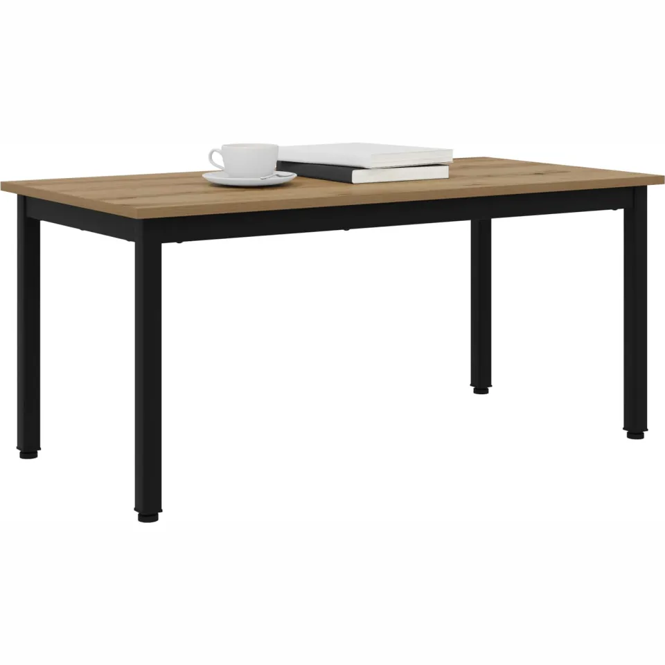 vidaXL Salontafel Ambachtelijk eiken 100 x 50 x 45 cm Bewerkt hout Bruin