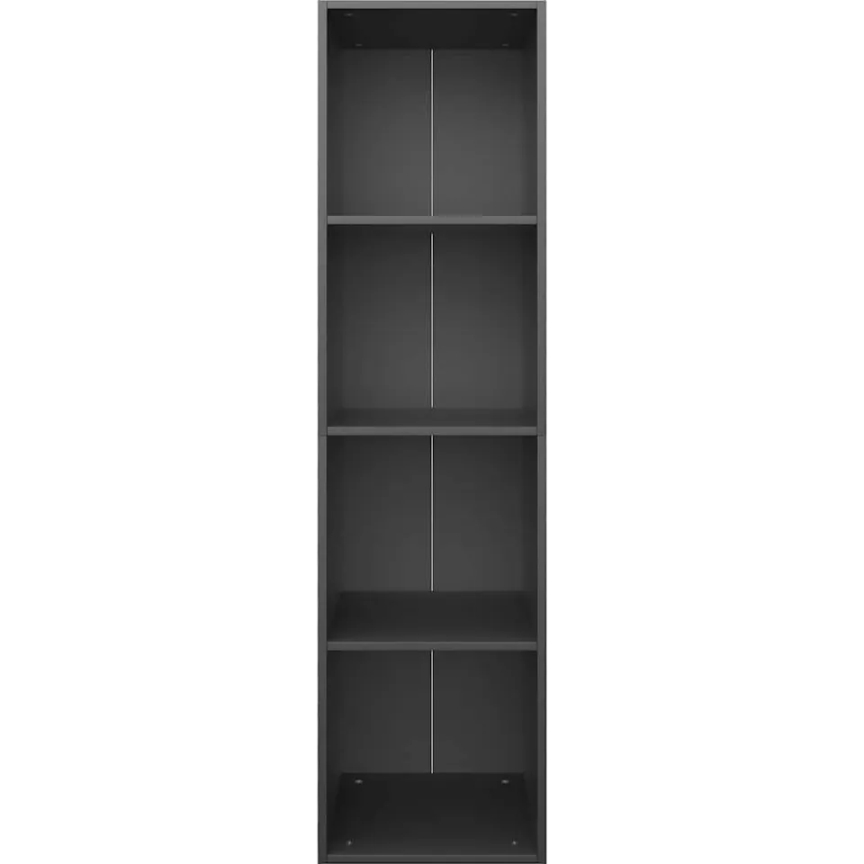 vidaXL Boekenkast/tv-meubel 36x30x143 cm bewerkt hout zwart