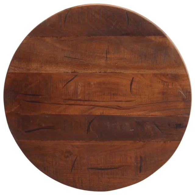 vidaXL Tafelblad rond Ø 50x3,8 cm massief gerecycled hout Bruin