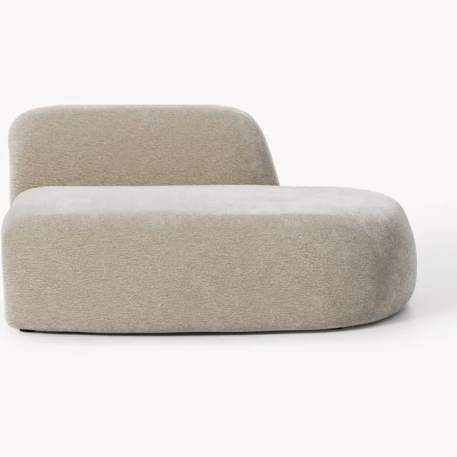 Westwing Collection Module chaise longue Wolke Beige
