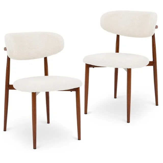 IDIMEX Eetkamerstoelen ACOSTA, set van 2 – wit
