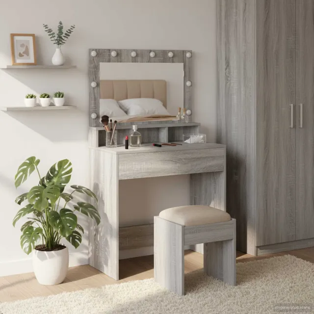 vidaXL Plafondtafel Grijs Sonoma 78,5 x 41 x 135 cm Bewerkt hout, foto 2