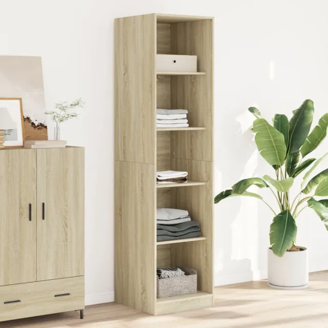 vidaXL Kledingkast 50x50x200 cm bewerkt hout sonoma eikenkleurig, foto 2