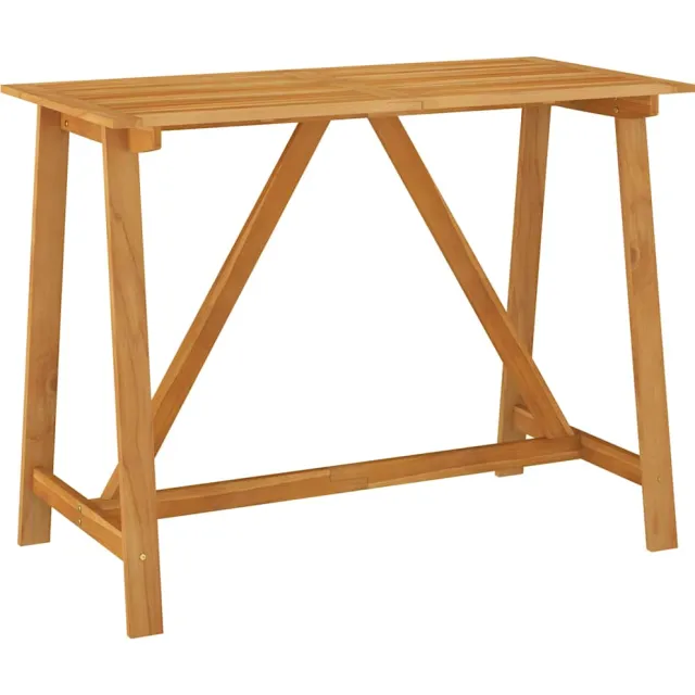 vidaXL Tuinbartafel 140x70x104 cm massief acaciahout Bruin