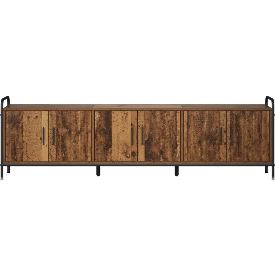 vidaXL Tv-meubel 146 x 33 x 50 cm Oud hout Bewerkt hout bruin, foto 4
