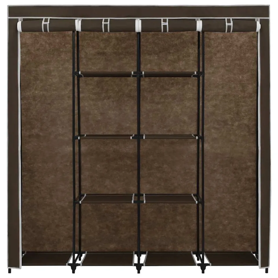 vidaXL Kledingkast met 4 vakken 175x45x170 cm bruin, foto 4