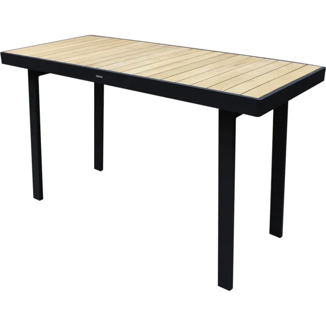 Higold York bartafel 180x82xH106,5 cm aluminium antraciet teak Bruin / Terre