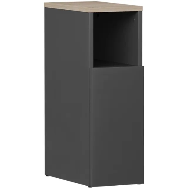 Vicco Enton Nachtkastje – 20 x 59.5 cm met 1 deur Antraciet/Sonoma
