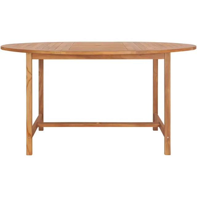 vidaXL Tuintafel 150x76 cm massief teakhout Bruin