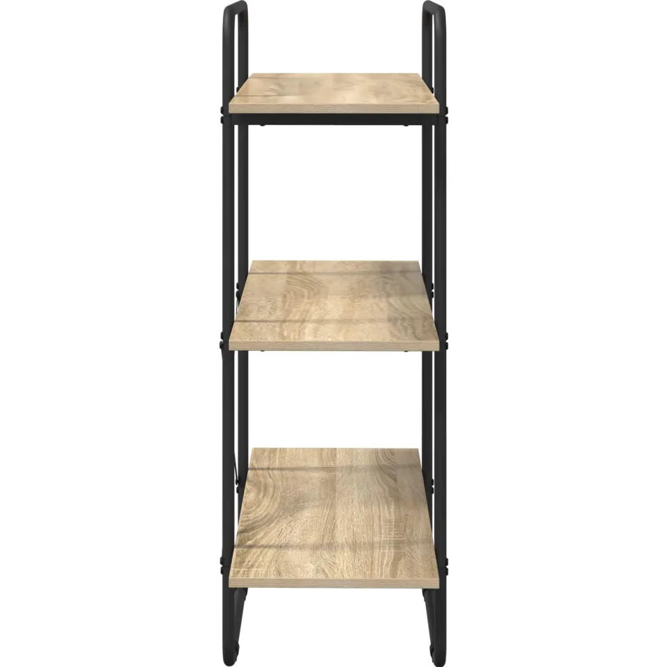 vidaXL Boekenrek 3-laags 60 x 35 x 105 cm PB Sonoma Eiken, foto 4