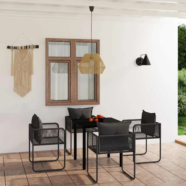 vidaXL 5-delige Tuinset zwart, foto 2