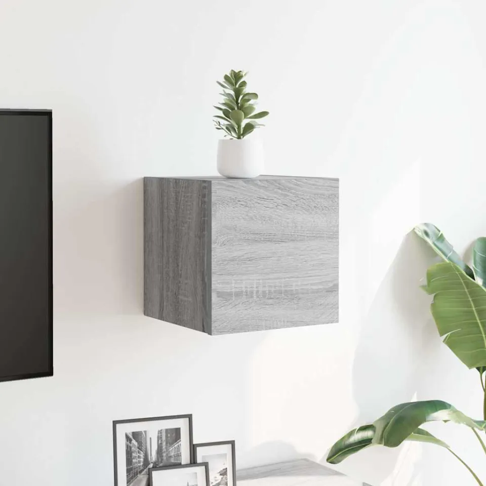 vidaXL Tv-wandmeubel 30,5x30x30 cm grijs sonoma eikenkleurig, foto 2