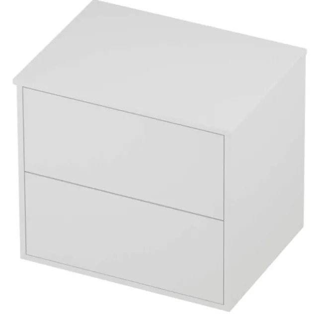 Proline Deck Badmeubelset Voor Grepen Symmetrisch Kader 60x46x54 cm Mat White Mat Wit