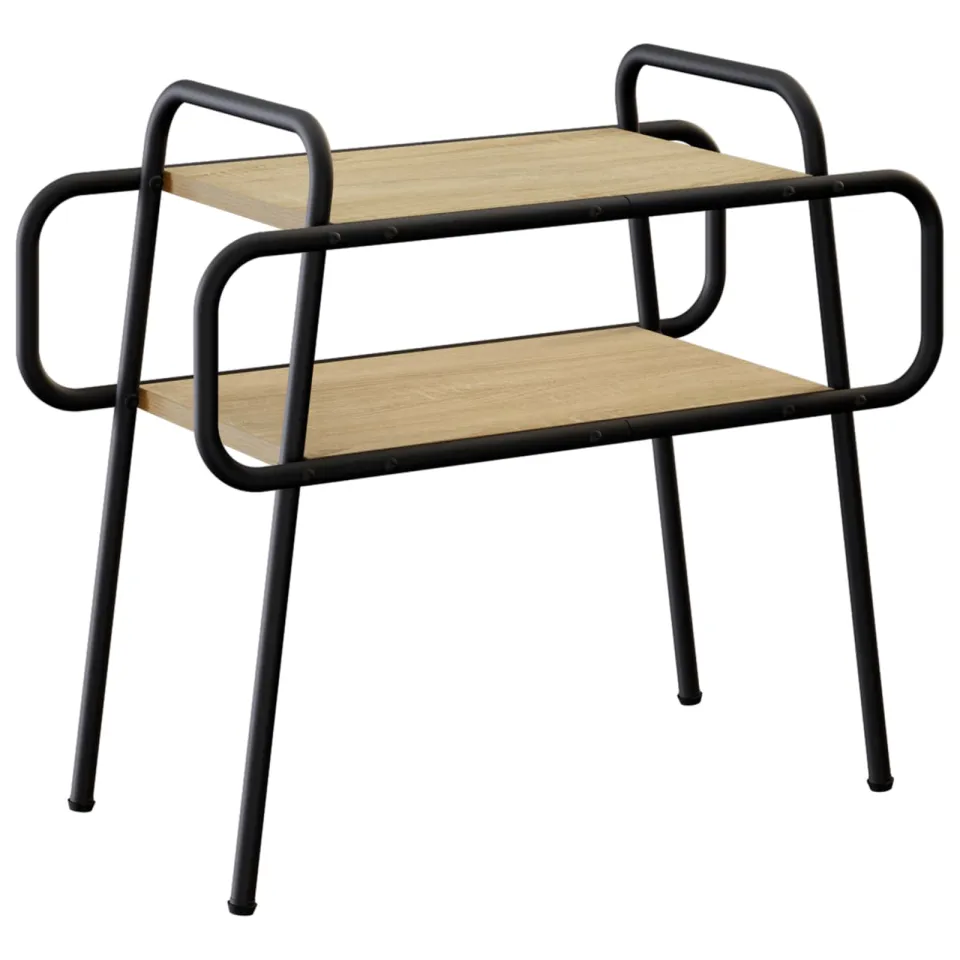 vidaXL Salontafel Sonoma Eiken 60 x 30 x 51 cm Bewerkt hout, foto 3