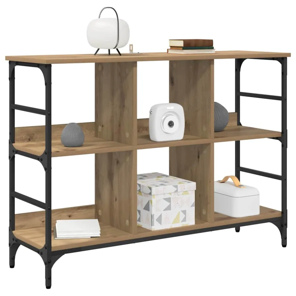 vidaXL Dressoir Artisan Eiken 102 x 32 x 73,5 cm Bruin