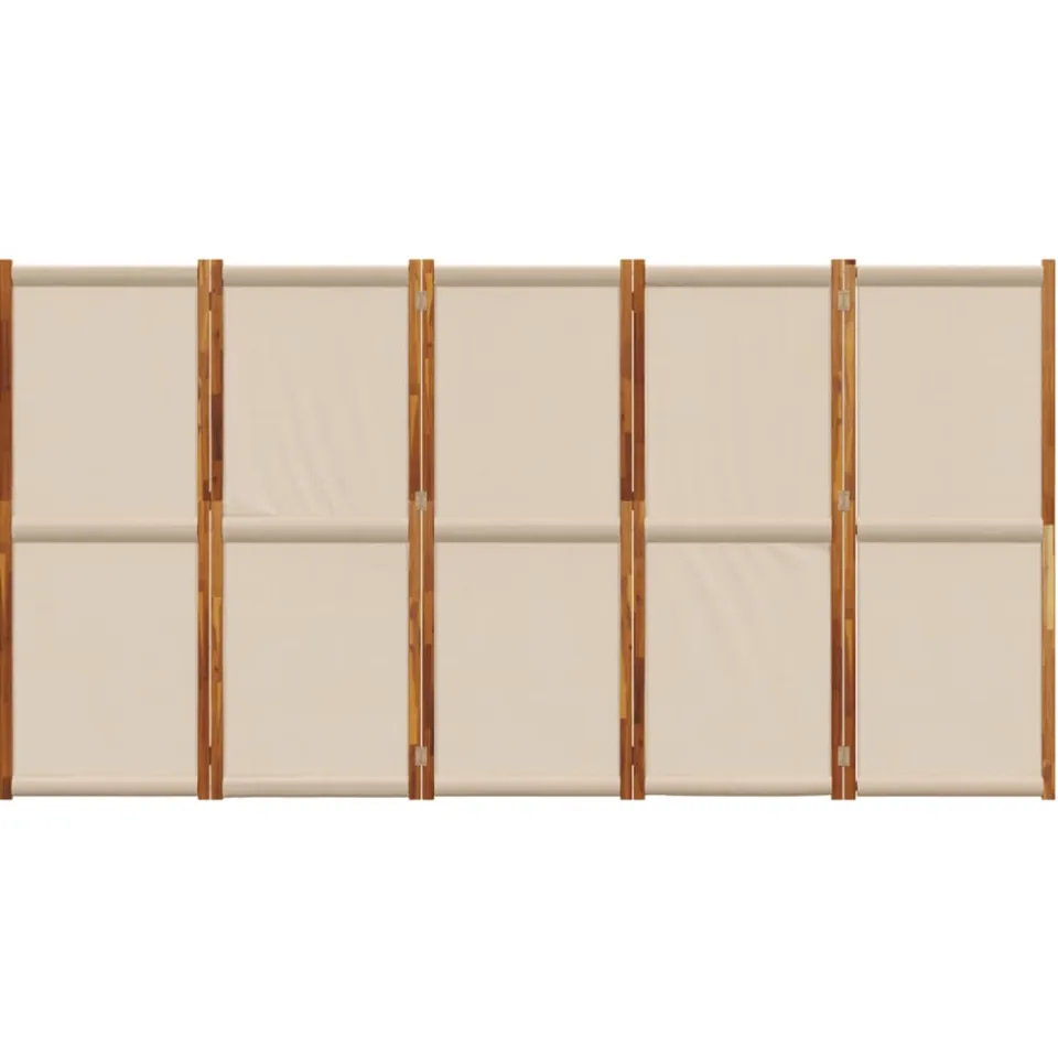 vidaXL Kamerscherm met 5 panelen 350x180 cm taupe, foto 4