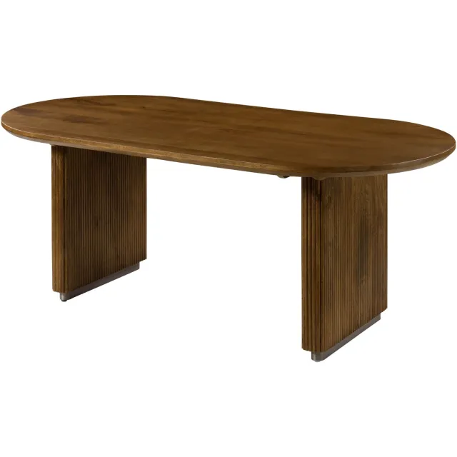 MASSIVMOEBEL24 .DE eettafel bruin massief hout deels gemonteerd BARCELONA #226
