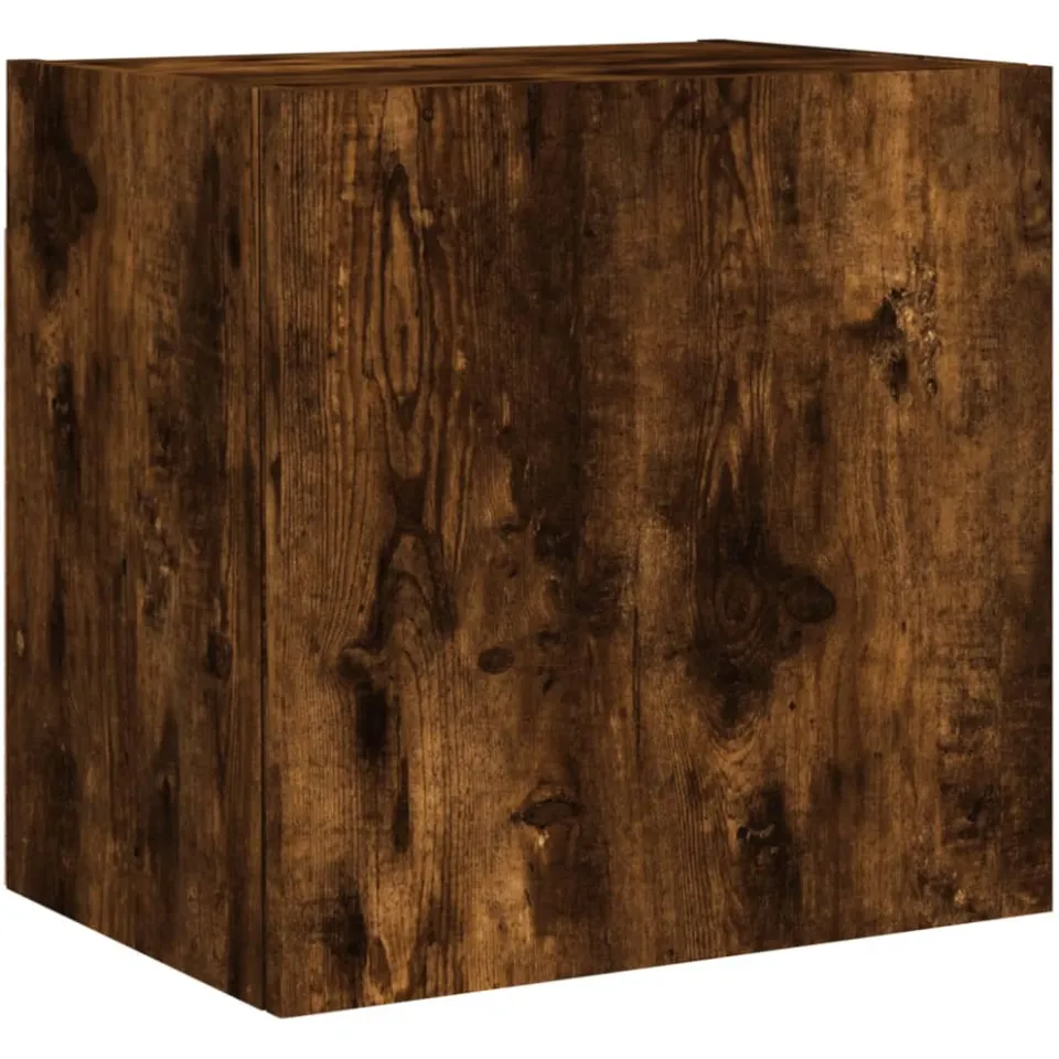 vidaXL Tv-wandmeubel 40,5x30x40 cm bewerkt hout gerookt eikenkleurig Bruin