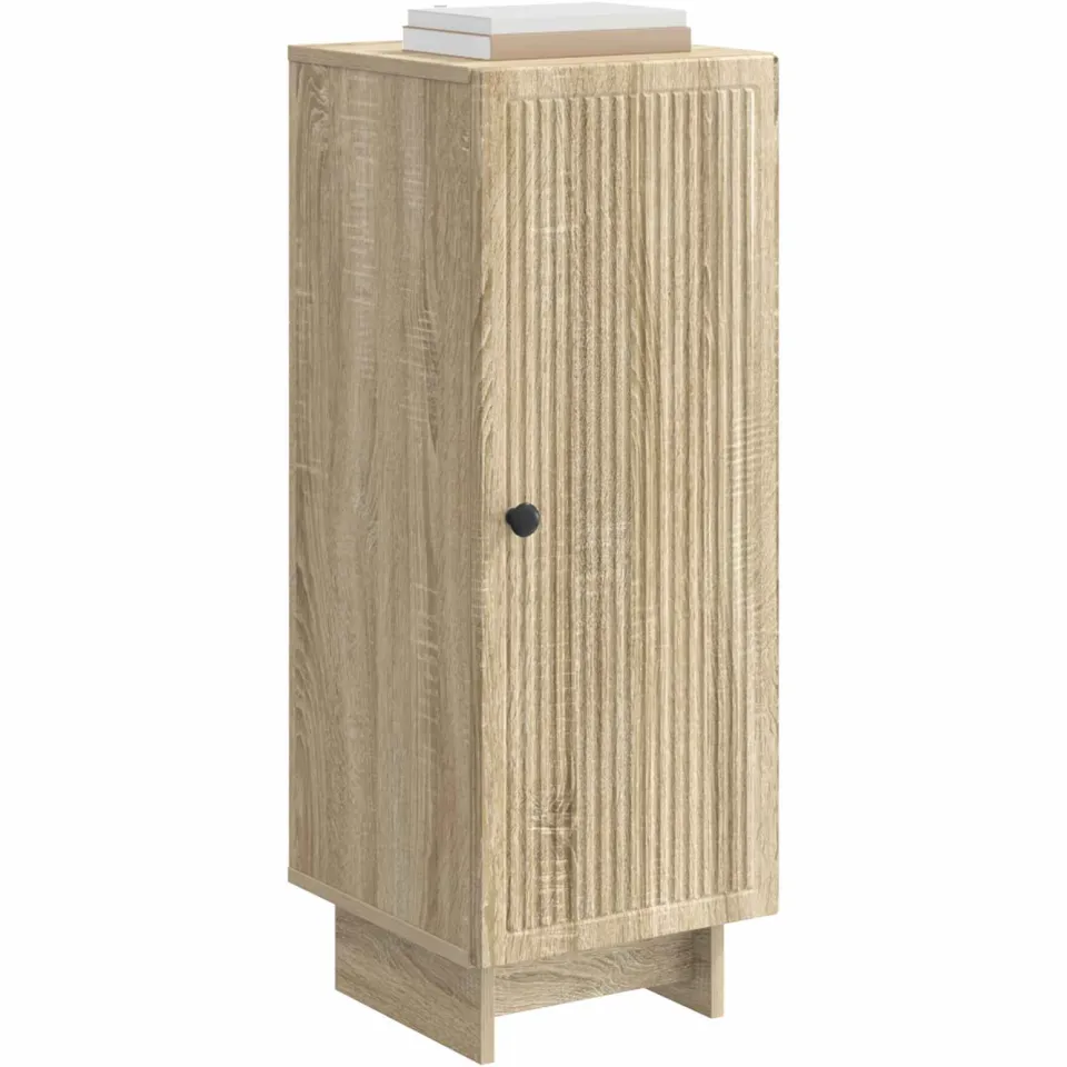 vidaXL Dressoir Sonoma Eiken 33 x 34,5 x 90 cm Bewerkt hout Bruin