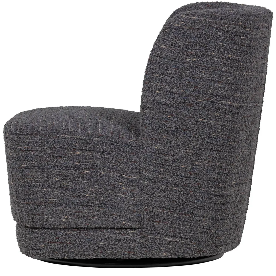 WOOOD Atty Draaifauteuil - Grove Melange - Grijs - 75x74x65, foto 5