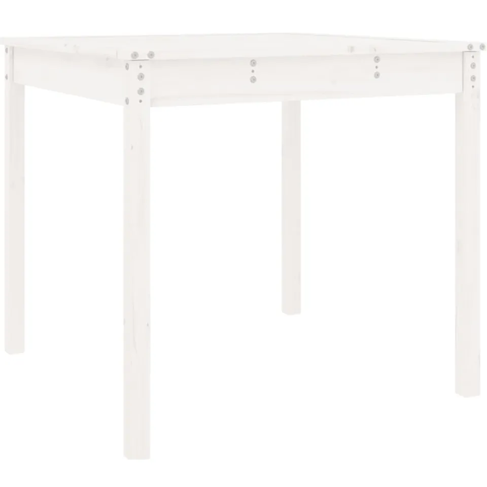 vidaXL Tuintafel 82,5x82,5x76 cm massief grenenhout wit