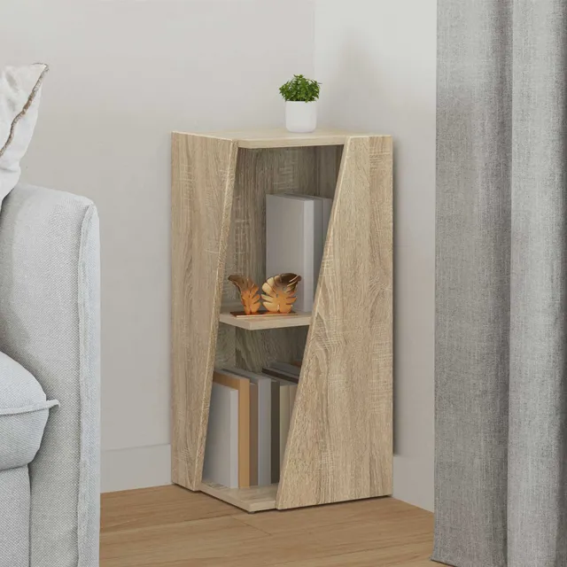vidaXL Zijplank 33 x 32 x 70,5 cm Bewerkt hout Sonoma Eiken, foto 2