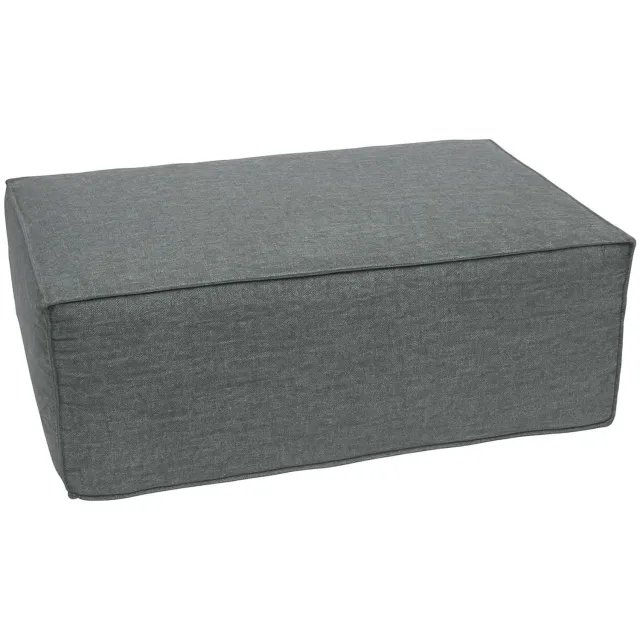 MCW Ottomane/accessoires voor bank MCW-O54, voetenbankje, chaise longue, stof/textiel 300 g/m² 38x97x70 cm ~ donkergrijs