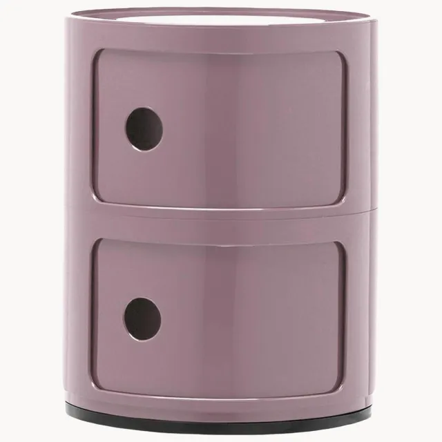 Kartell Design container Componibili, 2 modules, H 40 cm Paars