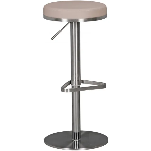 Wohnling Barkruk taupe staal 82 cm hoog - WL1.942