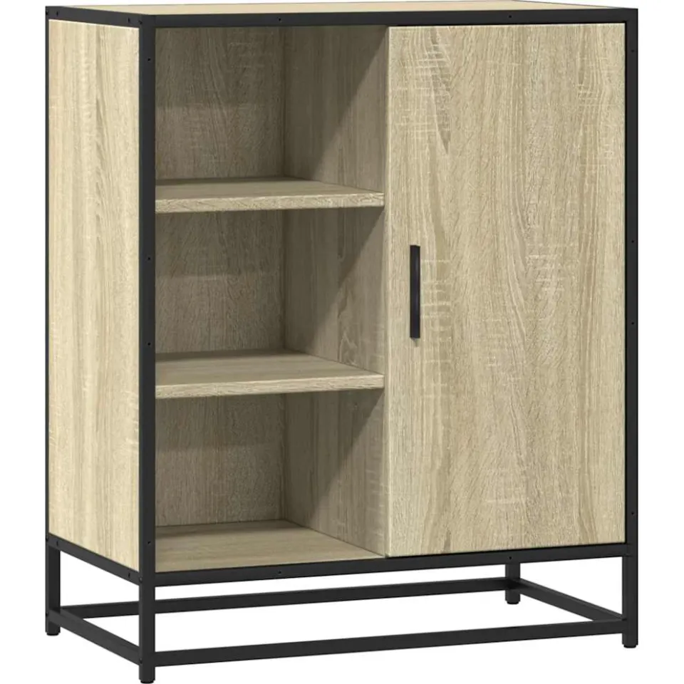 vidaXL Dressoir 62x35x76 cm bewerkt hout sonoma eikenkleurig, foto 3