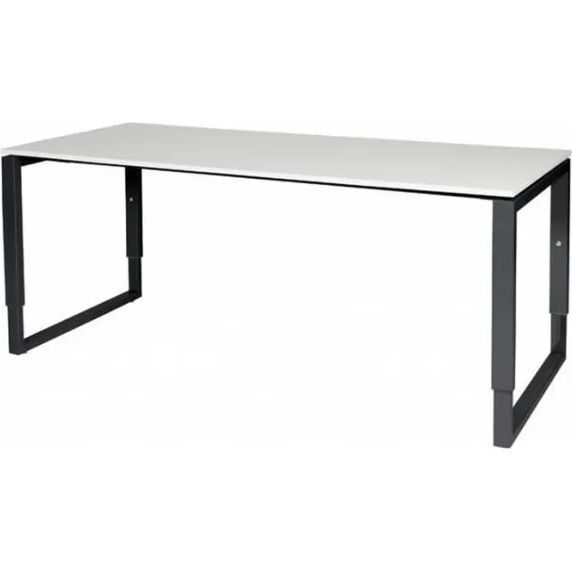 Schaffenburg Verstelbaar Bureau - Plus 180x80 grijs - zwart frame