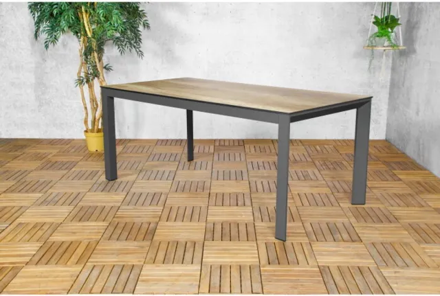 Meubelplaats Tuintafel Elena HPL rechthoek 180x90x75 cm Naturel