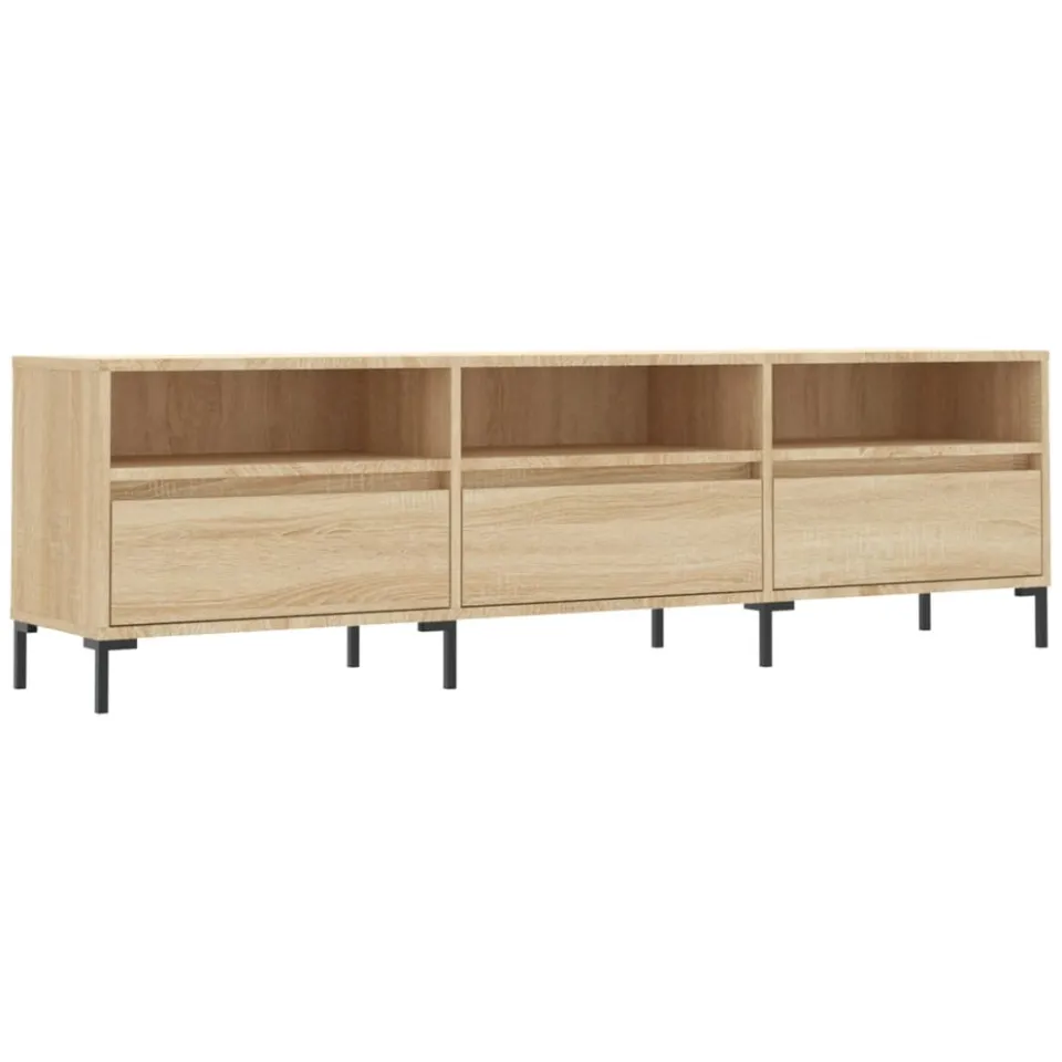 vidaXL Tv-meubel 150x30x44,5 cm bewerkt hout sonoma eikenkleurig, foto 3