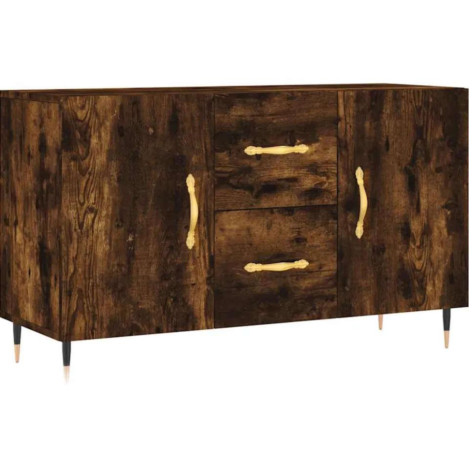 vidaXL Dressoir 100x36x60 cm bewerkt hout gerookt eikenkleurig, foto 3