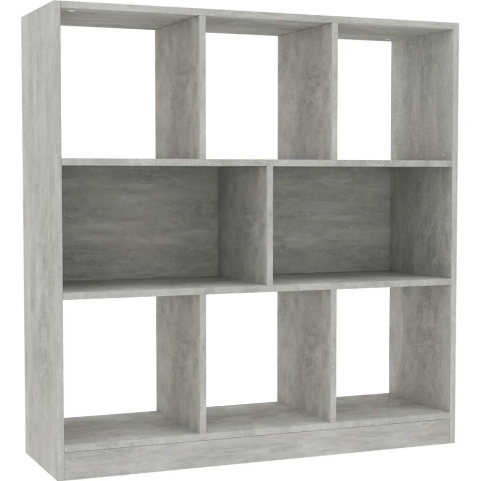 vidaXL Boekenkast 97,5x29,5x100 cm bewerkt hout betongrijs grijs, foto 3