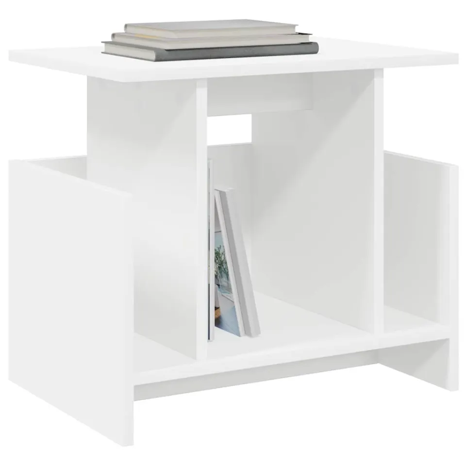 vidaXL TV-standaard 2 st Wit Bewerkt hout