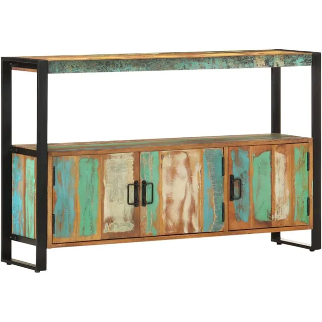 vidaXL Dressoir 120x30x75 cm massief gerecycled hout Bruin
