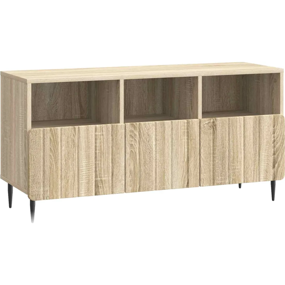 vidaXL TV-kast met lade Sonoma Eiken 102 x 34,5 x 50 cm Bewerkt hout, foto 3