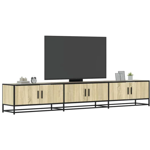 vidaXL Tv-meubel 240x35x41 cm bewerkt hout sonoma eikenkleurig, foto 2