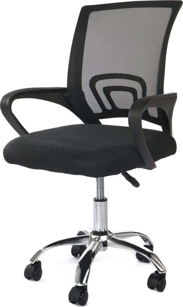 FUNFIT HOME&OFFICE Ergonomische Bureaustoel - Verstelbaar - Mesh - Zwart - Viking Choice