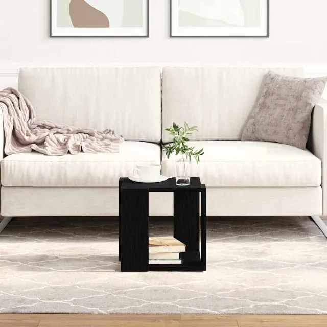 vidaXL Salontafel Oud Hout 32 x 32 x 30 cm Bewerkt hout Bruin