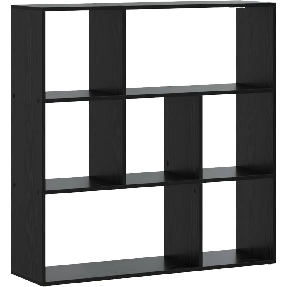 vidaXL Boekenkast 102 x 29 x 103,5 cm Bewerkt hout Zwart eiken, foto 3