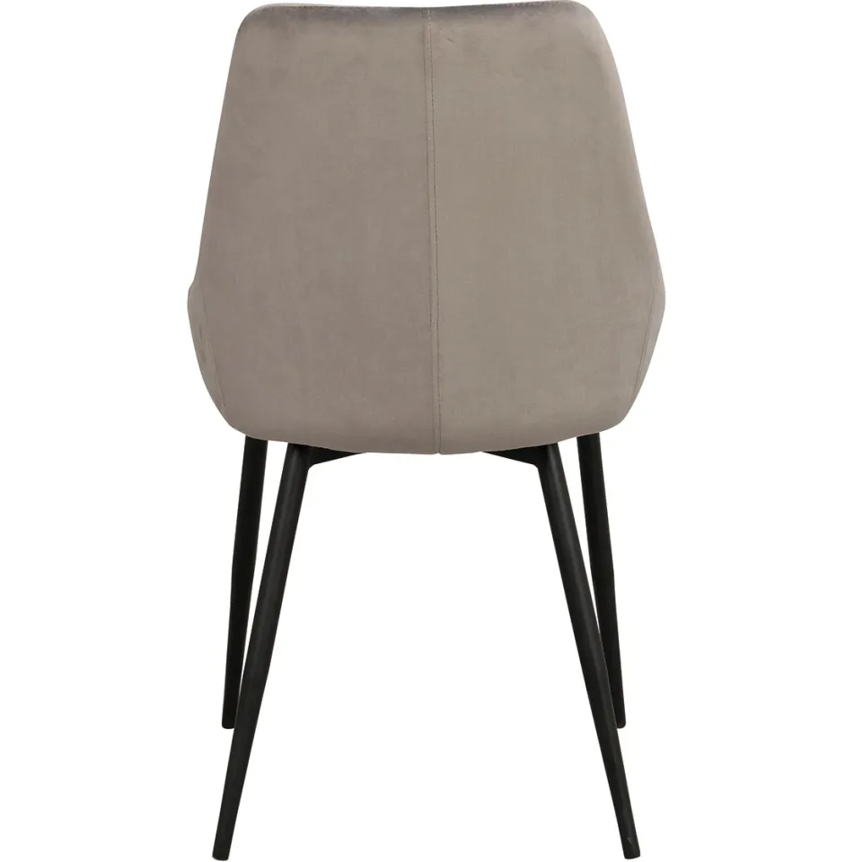 Rowico Home Sierra velvet eetkamerstoel grijs, foto 4
