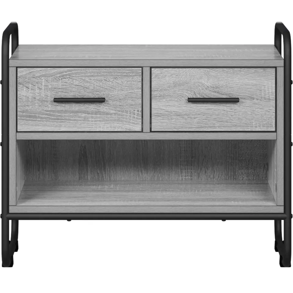 vidaXL Tv-meubel 60 x 30 x 50 cm Grijs Sonoma Bewerkt hout, foto 4