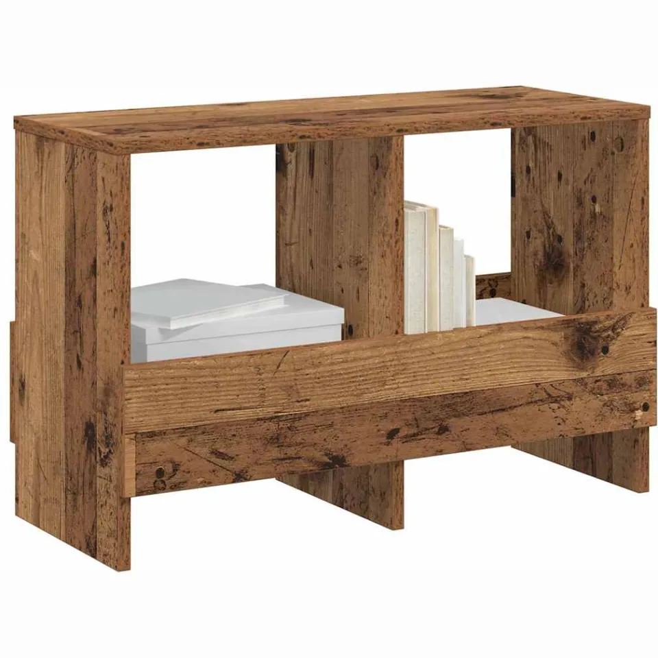 vidaXL Tijdschrift Rek Oudhout 68,5 x 30 x 45 cm Bruin