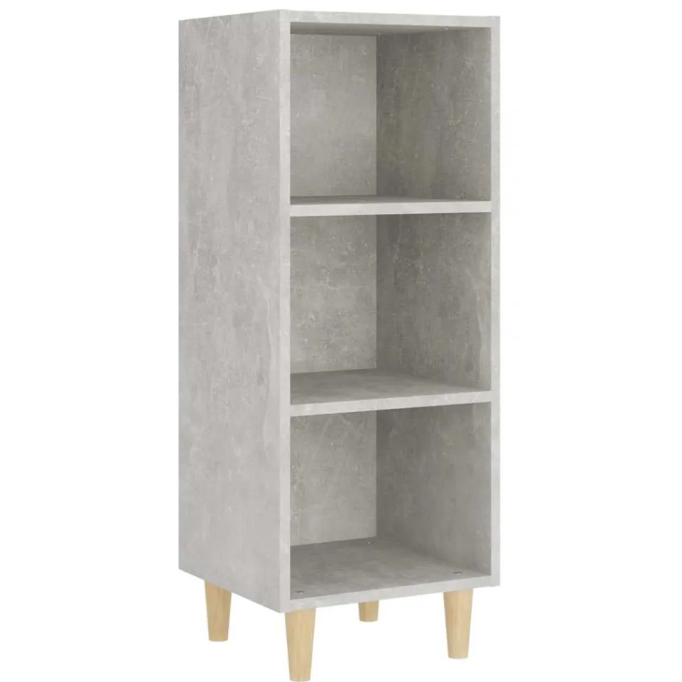 vidaXL Dressoir 34,5x32,5x90 cm bewerkt hout betongrijs