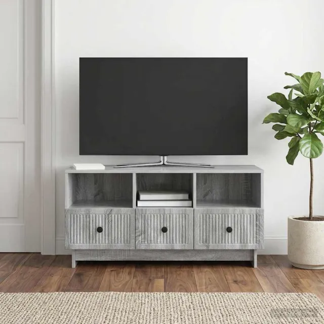 vidaXL TV-kast met lade Grijs sonoma 102 x 34,5 x 50 cm Bewerkt hout, foto 2