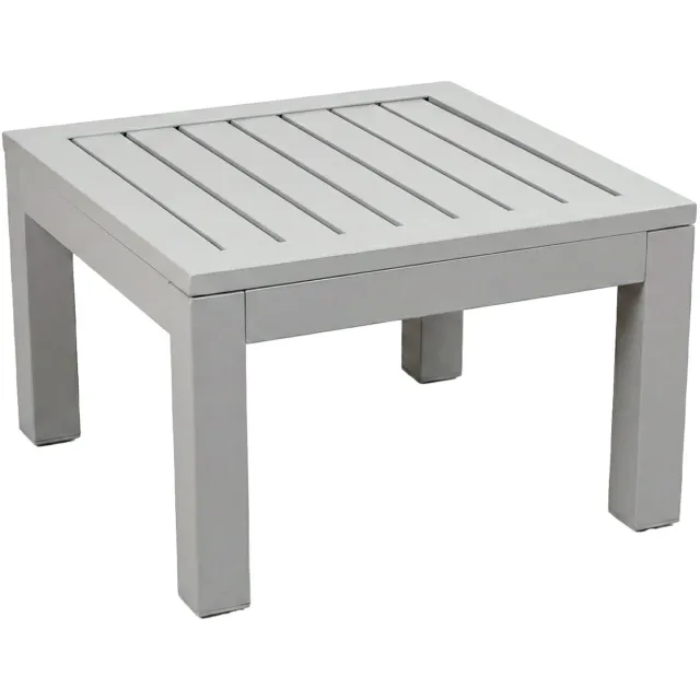 4 Seizoenen Tuinmeubelen Vierkante bijzettafel Bezano 50 cm | Champagne | Aluminium